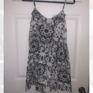 black and white sun dress